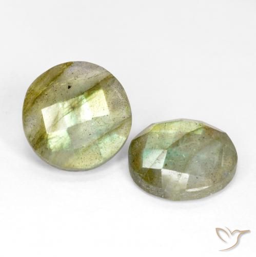 8.74 ct natürliche Mehrfarbig Labradorit-Edelsteine, Runden, Lichtdurchlässig