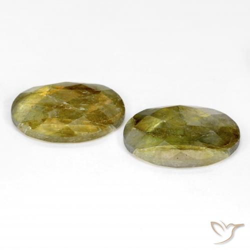15.66 ct natürliche Mehrfarbig Labradorit-Edelsteine, Oval, Lichtdurchlässig