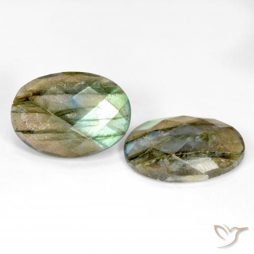 15.88 ct natürliche Mehrfarbig Labradorit-Edelsteine, Oval, Lichtdurchlässig