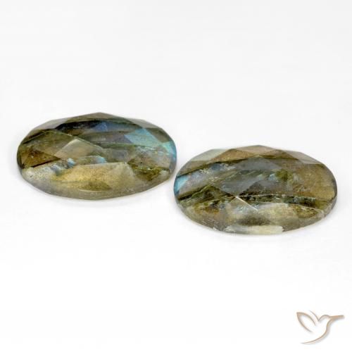 15.88 ct natürliche Mehrfarbig Labradorit-Edelsteine, Oval, Lichtdurchlässig