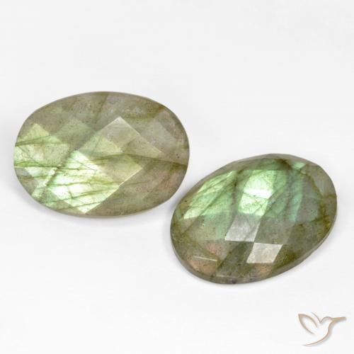 20.95 ct natürliche Mehrfarbig Labradorit-Edelsteine, Oval, Lichtdurchlässig