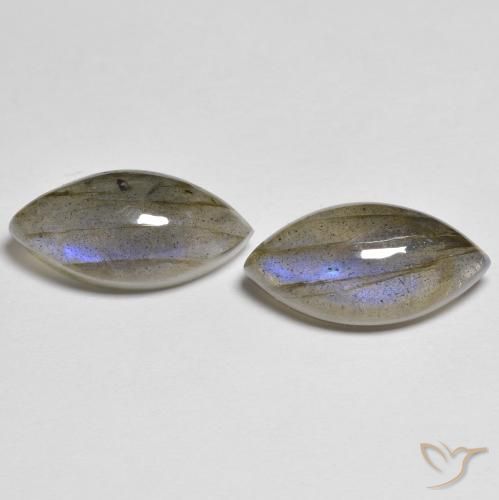 10.18ctw Natürlicher Mehrfarbig Labradorit, Marquise, Lichtdurchlässig