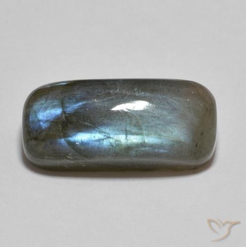 9.58ct Natürlicher Mehrfarbig Labradorit, Kissen, Lichtdurchlässig