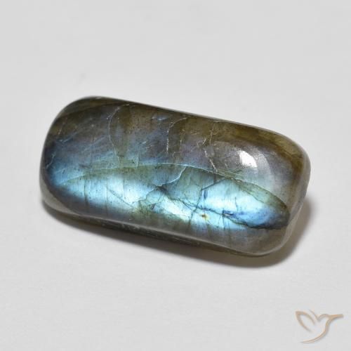 7.16ct Natürlicher Mehrfarbig Labradorit, Kissen, Lichtdurchlässig
