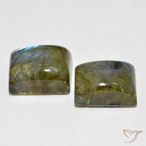 8.68 ct natürliche Mehrfarbig Labradorit-Edelsteine, Baguette, Lichtdurchlässig