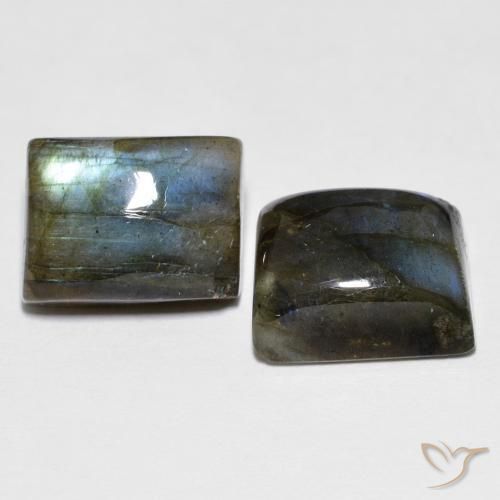 9.13 ct natürliche Mehrfarbig Labradorit-Edelsteine, Baguette, Lichtdurchlässig
