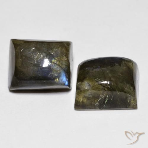 10.20 ct natürliche Mehrfarbig Labradorit-Edelsteine, Baguette, Lichtdurchlässig