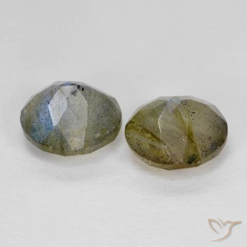 2.48 ct natürliche Mehrfarbig Labradorit-Edelsteine, Oval, Lichtdurchlässig
