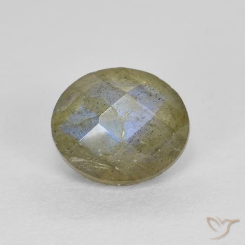 1.25ct Natürlicher Mehrfarbig Labradorit, Oval, Lichtdurchlässig