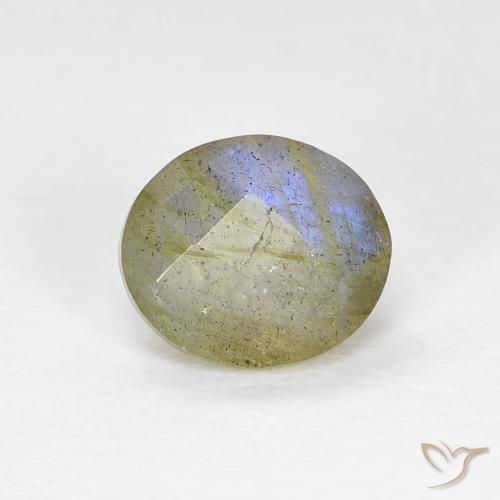1.19ct Natürlicher Mehrfarbig Labradorit, Oval, Lichtdurchlässig