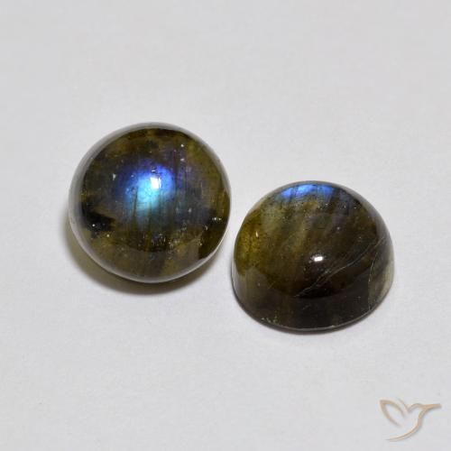 4.83 ct natürliche Mehrfarbig Labradorit-Edelsteine, Runden, Lichtdurchlässig