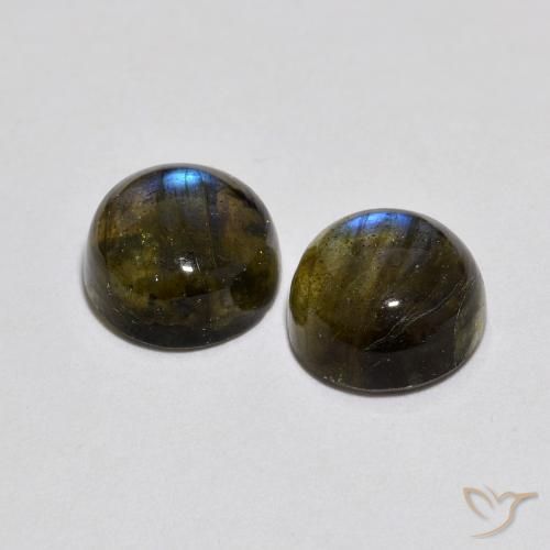 4.83 ct natürliche Mehrfarbig Labradorit-Edelsteine, Runden, Lichtdurchlässig