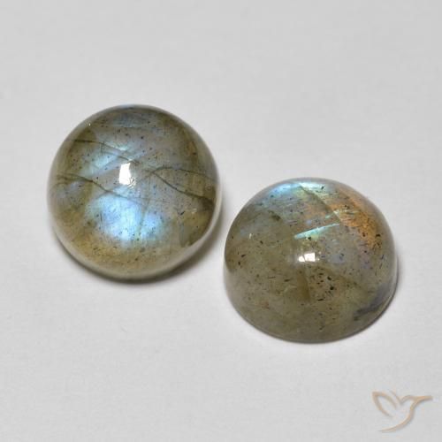 3.40 ct natürliche Mehrfarbig Labradorit-Edelsteine, Runden, Transparent