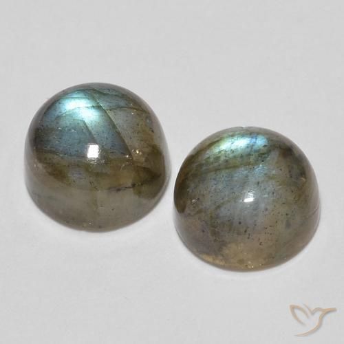 3.64 ct natürliche Mehrfarbig Labradorit-Edelsteine, Runden, Lichtdurchlässig