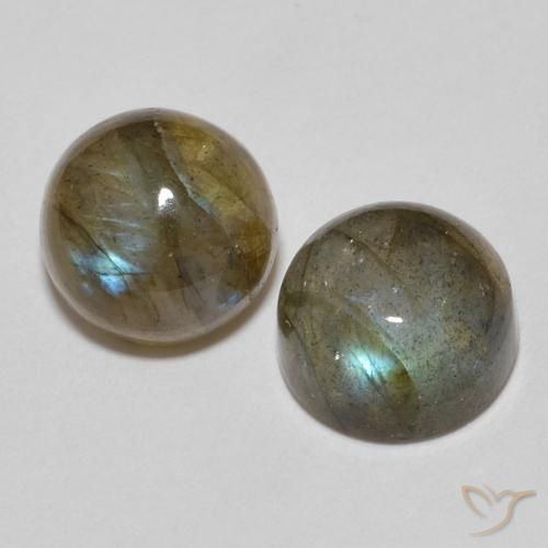 3.60 ct natürliche Mehrfarbig Labradorit-Edelsteine, Runden, Lichtdurchlässig
