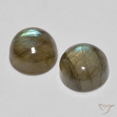 3.60 ct natürliche Mehrfarbig Labradorit-Edelsteine, Runden, Lichtdurchlässig