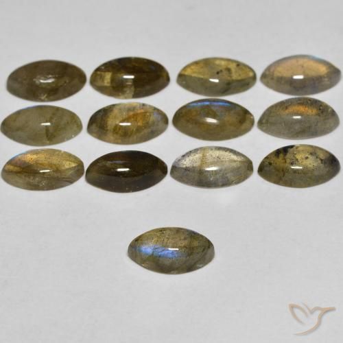 9,17 ctw natürlicher Mehrfarbig Labradorit, Marquise, Transparent