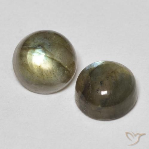 2.10 ct natürliche Mehrfarbig Labradorit-Edelsteine, Runden, Lichtdurchlässig