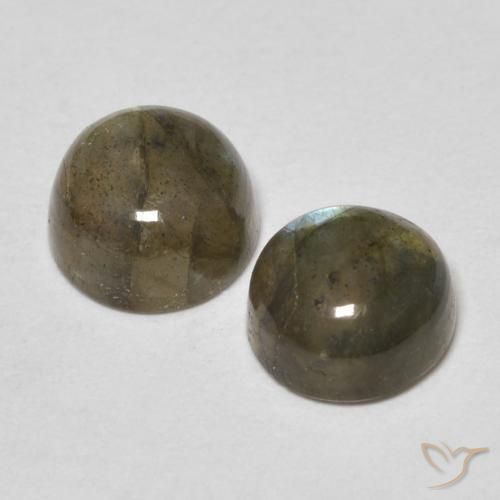 2.10 ct natürliche Mehrfarbig Labradorit-Edelsteine, Runden, Lichtdurchlässig