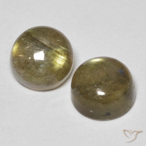 2.44 ct natürliche Mehrfarbig Labradorit-Edelsteine, Runden, Lichtdurchlässig
