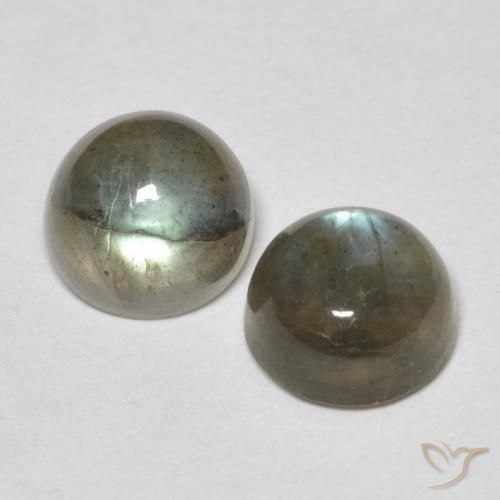 2.15 ct natürliche Mehrfarbig Labradorit-Edelsteine, Runden, Lichtdurchlässig