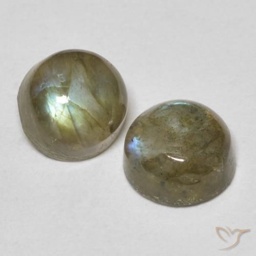 2.33 ct natürliche Mehrfarbig Labradorit-Edelsteine, Runden, Lichtdurchlässig