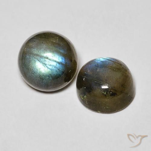 3.10 ct natürliche Mehrfarbig Labradorit-Edelsteine, Runden, Lichtdurchlässig