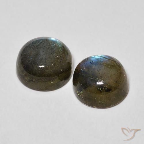 3.10 ct natürliche Mehrfarbig Labradorit-Edelsteine, Runden, Lichtdurchlässig