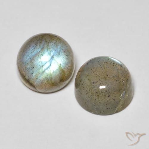 3.80 ct natürliche Mehrfarbig Labradorit-Edelsteine, Runden, Lichtdurchlässig