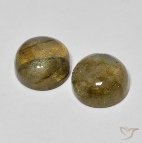 5.04 ct natürliche Mehrfarbig Labradorit-Edelsteine, Runden, Lichtdurchlässig