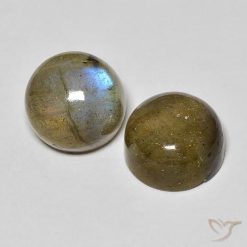 10.32 ct natürliche Mehrfarbig Labradorit-Edelsteine, Runden, Lichtdurchlässig