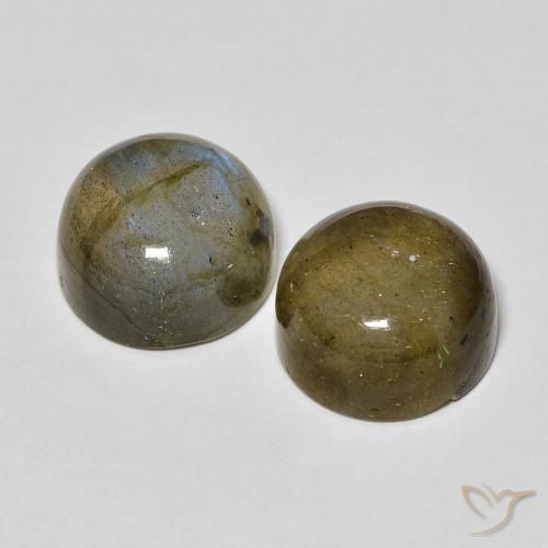 10.32 ct natürliche Mehrfarbig Labradorit-Edelsteine, Runden, Lichtdurchlässig