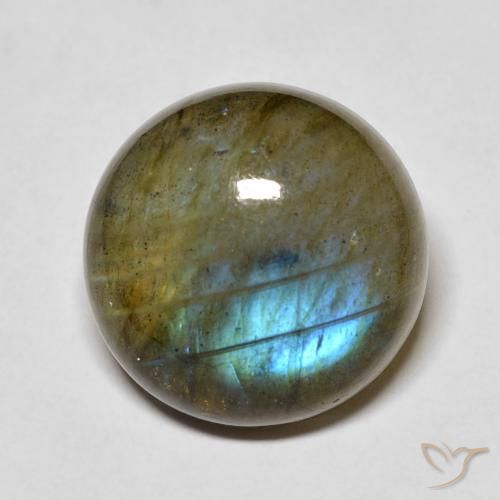 14.78ct Natürlicher Mehrfarbig Labradorit, Runden, Lichtdurchlässig