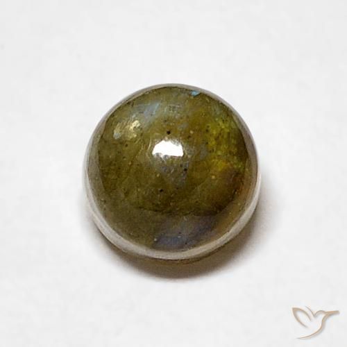 0.80ct Natürlicher Mehrfarbig Labradorit, Runden, Lichtdurchlässig