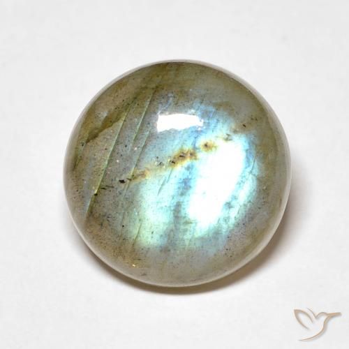 7.84ct Natürlicher Mehrfarbig Labradorit, Runden, Lichtdurchlässig