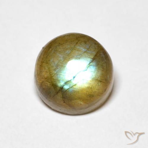1.76ct Natürlicher Mehrfarbig Labradorit, Runden, Lichtdurchlässig