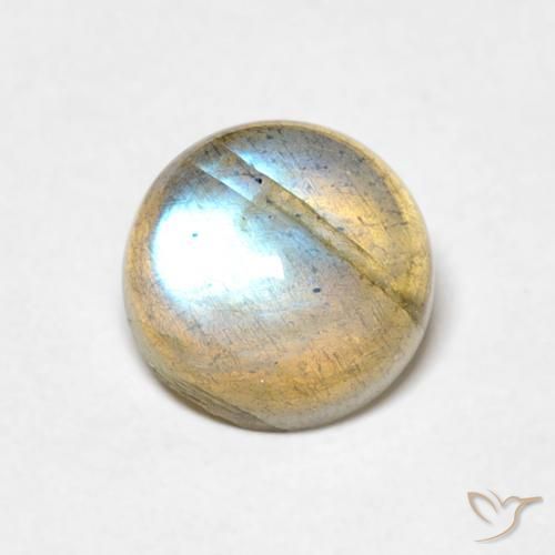 1.57ct Natürlicher Mehrfarbig Labradorit, Runden, Transparent