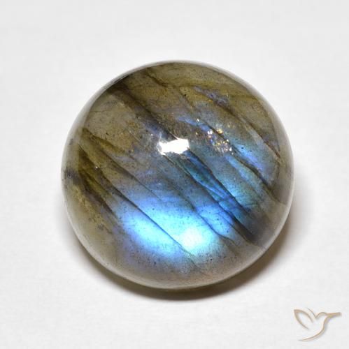 12.00ct Natürlicher Mehrfarbig Labradorit, Runden, Lichtdurchlässig
