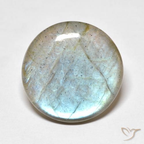 14.65ct Natürlicher Mehrfarbig Labradorit, Runden, Lichtdurchlässig