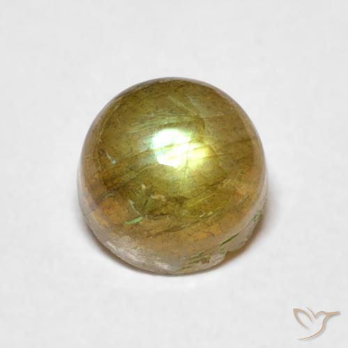 0.79ct Natürlicher Mehrfarbig Labradorit, Runden, Lichtdurchlässig