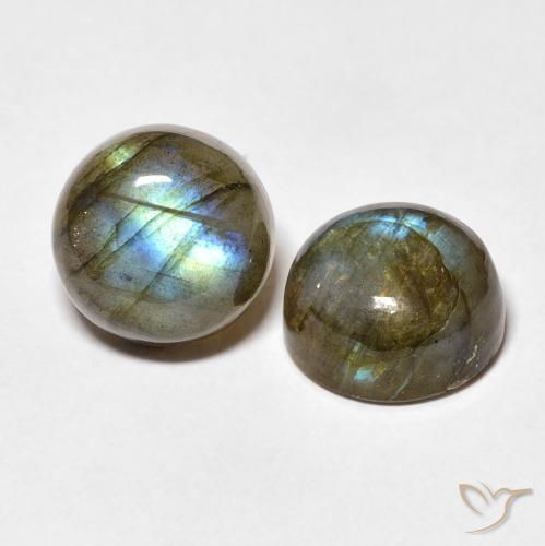7.17 ct natürliche Mehrfarbig Labradorit-Edelsteine, Runden, Lichtdurchlässig