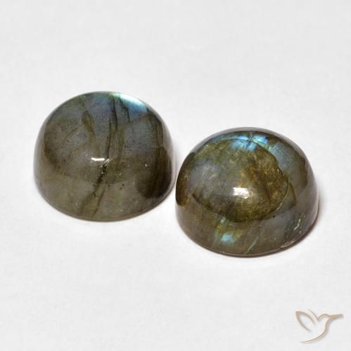 7.17 ct natürliche Mehrfarbig Labradorit-Edelsteine, Runden, Lichtdurchlässig
