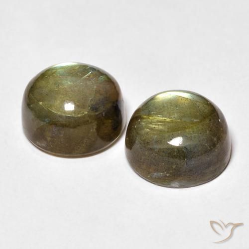 10.14 ct natürliche Mehrfarbig Labradorit-Edelsteine, Runden, Lichtdurchlässig