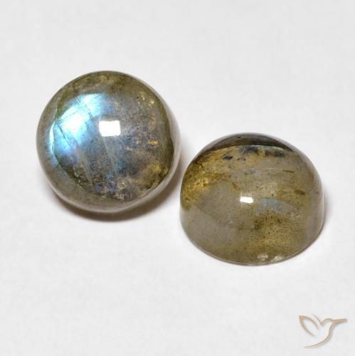 5.18 ct natürliche Mehrfarbig Labradorit-Edelsteine, Runden, Lichtdurchlässig