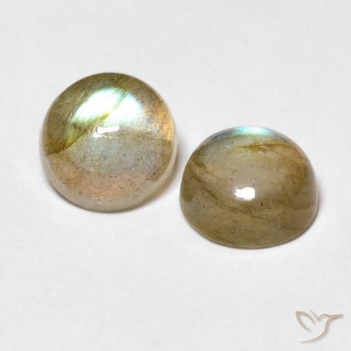 3.14 ct natürliche Mehrfarbig Labradorit-Edelsteine, Runden, Transparent