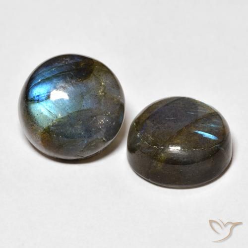15.28 ct natürliche Mehrfarbig Labradorit-Edelsteine, Runden, Lichtdurchlässig