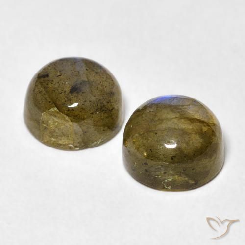 3.71 ct natürliche Mehrfarbig Labradorit-Edelsteine, Runden, Transparent