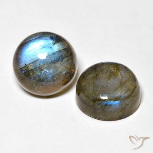 12.56 ct natürliche Mehrfarbig Labradorit-Edelsteine, Runden, Lichtdurchlässig