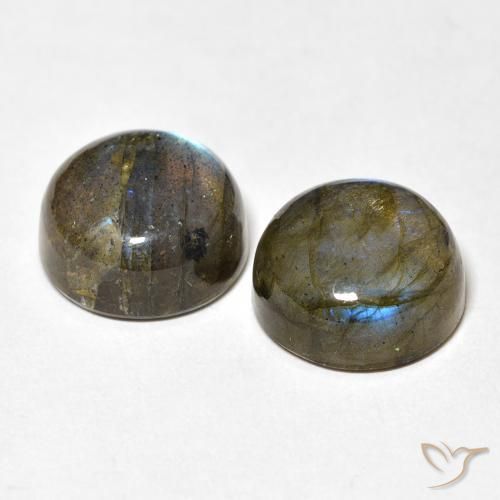 12.56 ct natürliche Mehrfarbig Labradorit-Edelsteine, Runden, Lichtdurchlässig