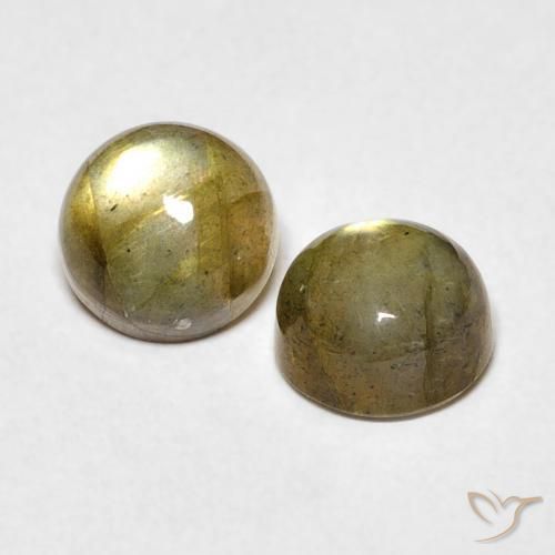 2.12 ct natürliche Mehrfarbig Labradorit-Edelsteine, Runden, Lichtdurchlässig